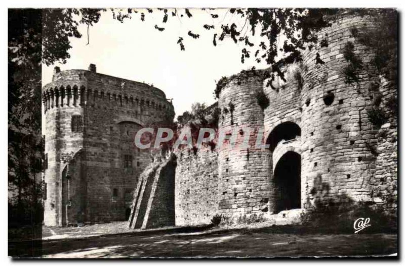 Modern Postcard Dinan Chateau de la Duchesse Anne and Gate Bank