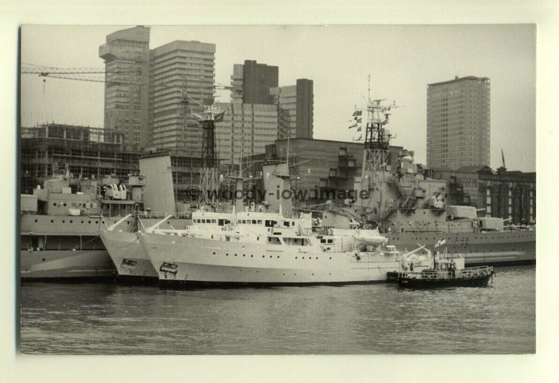 na0606 - Royal Navy Survey Ship - HMS Fawn , Fox &  Belfast - photograph