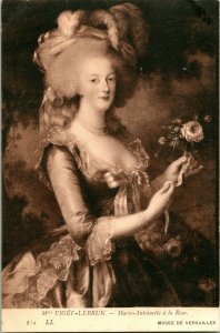 Vtg 1907-1915 Postcard Musee De Versailles - Marie Antoinette a la Rose