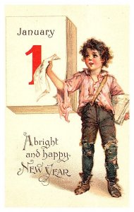 New Year,  Calender date, Newspaper Boy