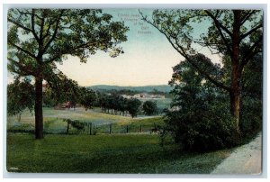 Clinton Iowa IA Postcard A Glimpse Of The Golf Grounds Scene c1920's Antique