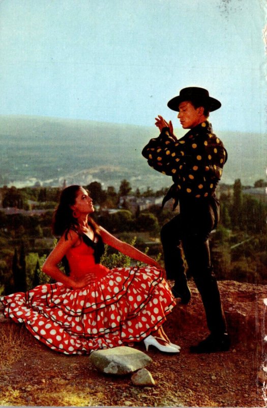 Spanish Dance Locals In Traditional Costume