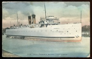 h2377 - Steamer ONTARIO Postcard 1910 Ferry Boat