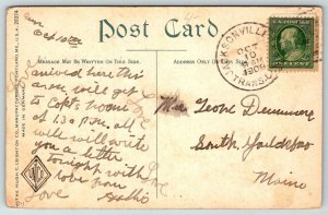 1909  Florida  Alligator    Postcard