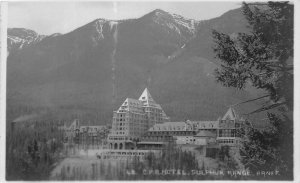 G94/ Banff Alberta Canada RPPC Postcard c30s CPR Hotel Sulpher Range