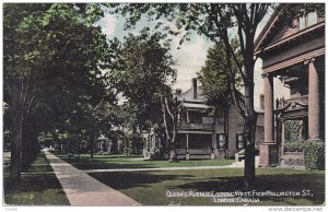 Queen's avenue , Looking West , LONDON, Ontario , Canada , PU-1907