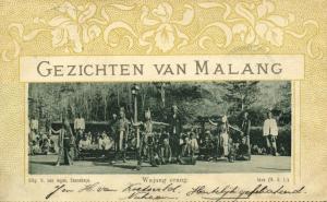 indonesia, JAVA MALANG, Wayang Wajang Orang Dancers (1905) Art Nouveau Postcard