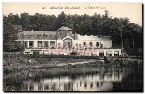 Old Postcard Bagnoles De L adorns Casino and Lake