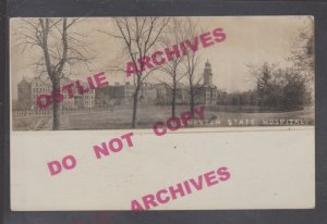 Rochester MINNESOTA RPPC 1909 INSANE ASYLUM State Hospital SOCIAL HISTORY MN