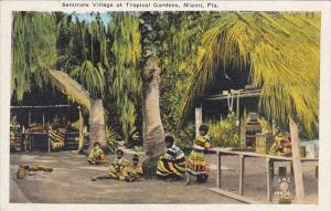 Seminole Indian Village At Tropical Gardens Miami Florida