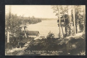 LAKE ITASCA MINNESOTA BEGIINNING OF THE MISSISSIPPI RIVER REAL PHOTO POSTCARD