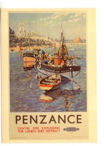Penzance, Fishing Boats, Cornwall, Travel By Train, Railway Advertising