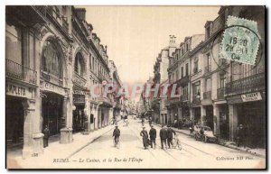 Old Postcard Reims The casino and the street of & # 39etape Casino