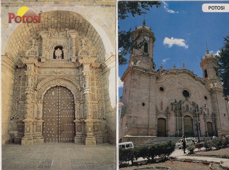 Potosi Bolivia Cathedral Temple 2x Postcard s