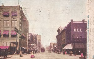 Vintage Postcard 1907 Third Avenue And Nineteenth Street Birmingham Alabama AL