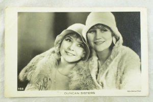 1930's RPPC Duncan Sisters Movie Stars Dutch Real Photo Postcard P108