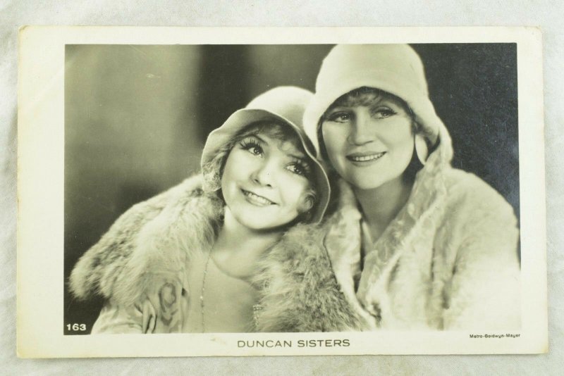 1930's RPPC Duncan Sisters Movie Stars Dutch Real Photo Postcard P108