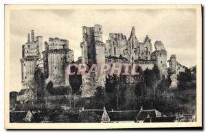 Postcard Old Oise Chateau de Pierrefonds Chateau before the Restoration