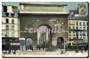 Postcard The Old Paris Porte Saint-Martin