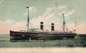 S.S. Saint Paul Transatlantic Ship Vintage Postcard 08.30