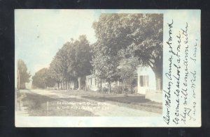 RPPC HAMLINTON PENNSYLVANIA PA. RESIDENCE STREET 1906 REAL PHOTO POSTCARD