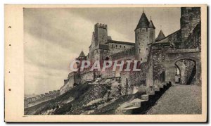 Old Postcard Carcassonne Cite De La Porte D & # 39Aude