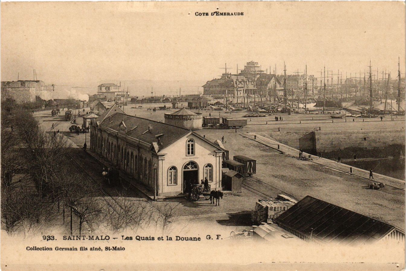 CPA Cote d'Emeraude - St-MALO - Les Quais et la Douane (298310) / HipPostcard