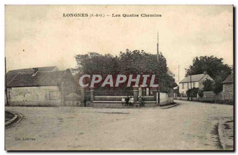 Old Postcard Longnes (S O) The paths Quatve