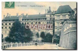 Old Postcard The Chateau Facade Francois I