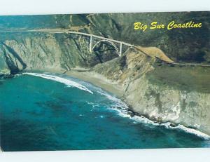 Unused Pre-1980 BRIDGE SCENE Big Sur - Near Carmel California CA H7969@