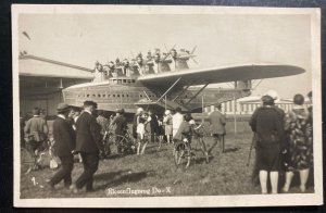 Mint Dornier DOX Giant Seaplane Of The World Exhibition Real Picture Postcard