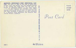 Bannack Montana's First Territorial Capital MT