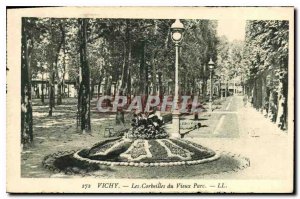 Postcard Old Vichy bins Old Park