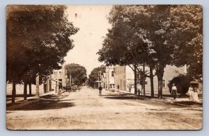 J90/ Waupun Wisconsin RPPC Postcard c1910 Madison Street Stores  253