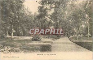 Postcard Old Vichy Celestins Park (map 1900)