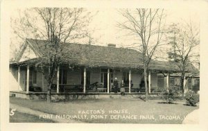 Factor's House Point Defiance Park Washington 1940s RPPC Photo Postcard 21-2238