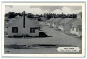 c1920 White Lodge Exterior Building Phillipsburg Kansas Vintage Antique Postcard