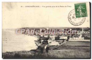 Old Postcard Arromanches Vue Generale Prize De La Falaise From Tracy