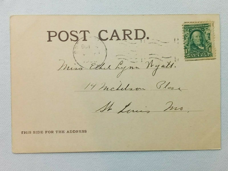 Vintage Postcard 1900's State Capital Building Springfield IL Illinois 