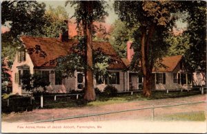Few Acres, Home of Jacob Abbot Farmington ME Undivided Back Vintage Postcard U62
