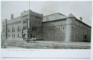 ANTIQUE UNDIVIDED POSTCARD 2nd REGIMENT ARMORY TRENTON N.J.