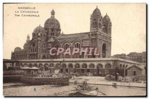 Old Postcard Marseille La Cathedrale