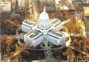 US14 USA Wisconsin State Capitol greek cross