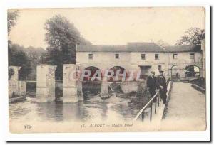 Alfort Postcard Old Mill burned