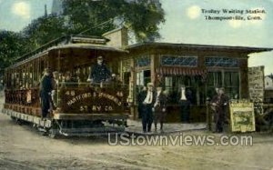 Trolley Waiting Station - Thompsonville, Connecticut CT  