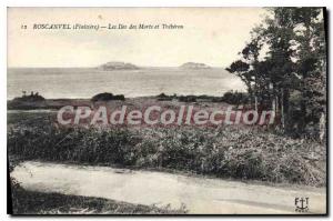 Postcard Old Roscanvel Finistere Islands of the Dead and Tr?b?ron