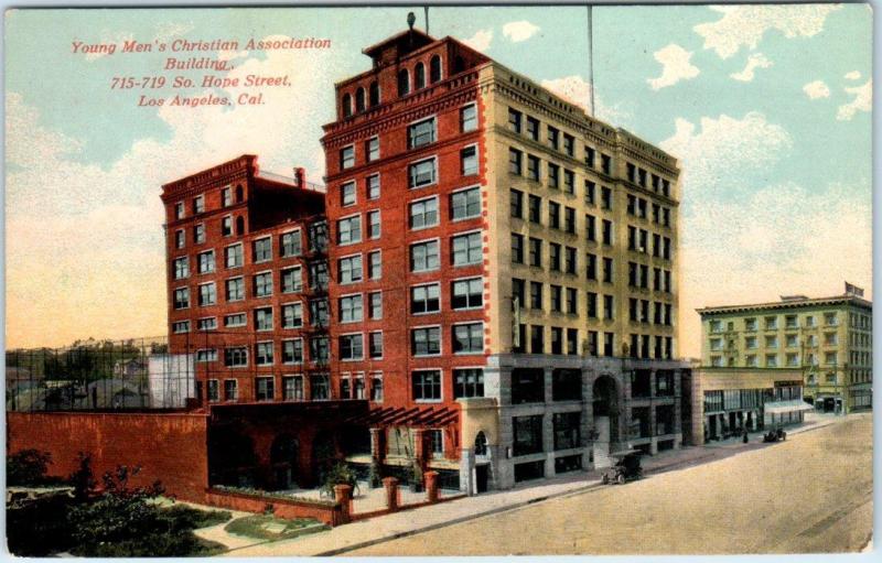 LOS ANGELES, California  CA   Y.M.C.A. Building - Hope Street  c1910s   Postcard