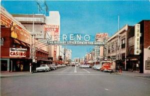 NV, Reno, Nevada, Arch Scene, 1950s Cars, H.S. Crocker No. SNR-2