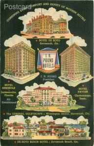 TN, Chattanooga, Tennessee, Hotel Patten, J.B. Hotels, C.T. Art