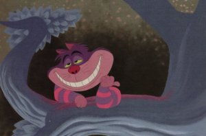Alice In Wonderland Cheshire Cat Cartoon Film Movie Postcard